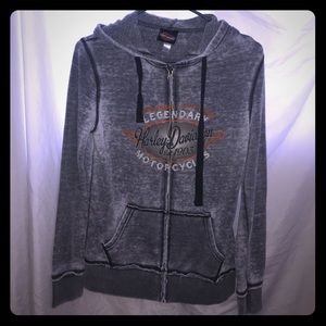 Harley Davidson Zip Up Hoodie